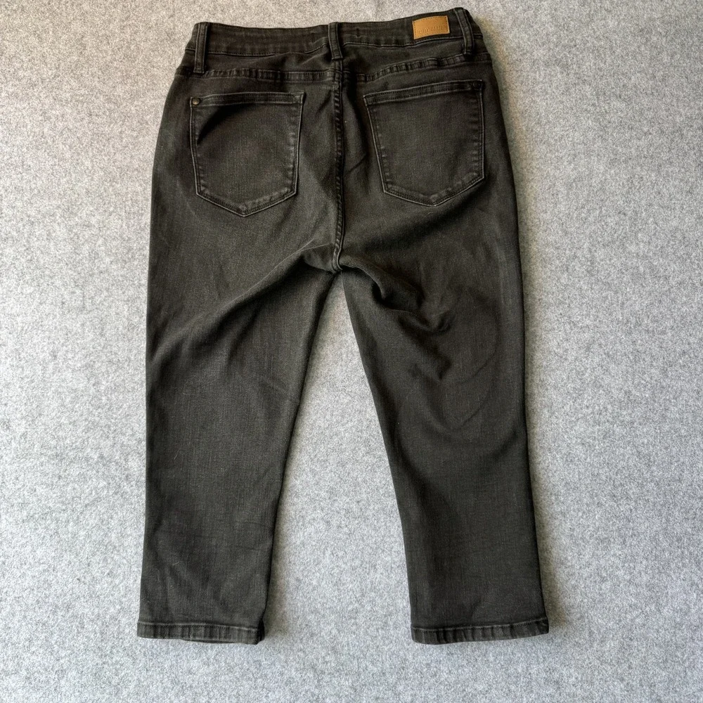 Judy Blue Capri Fit Jeans 9/29 Faded Black Stretch Denim‎